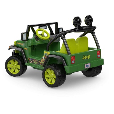 Power Wheels Nickelodeon Teenage Mutant Ninja Turtles Jeep Wrangler 12V Battery-Powered Ride-On   556351186
